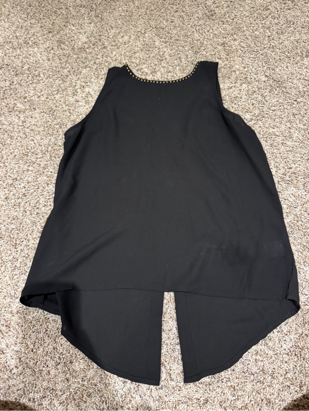 Studded High Neck Tank